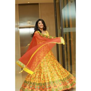 NAKSHATRA TRINAYANI Instagram - Happiness creates a vibe that can't be held within, let's spread it around 🧚‍♀️💃❤ Click from @ahavideoin OTT launch
.
.
.
.
.
.
#ahaott #launchevent #geethaarts #selflove #happysoul #palasa1978 #geetasubramanyam #happysunday #event #nakshatra #designerwear #traditionalwear