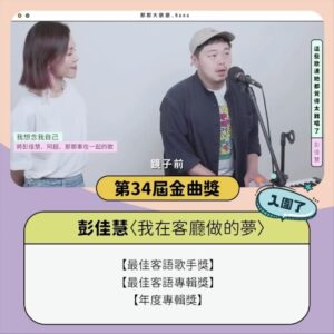 Tinana Master Instagram - #整理 #大恭喜 金曲獎入圍名單公布後，好多熟面孔，花了點時間把名單裡來過節目的歌手整理了一下，邊整理之餘，除了替你們高興，更有種暖暖的感動，真是一段段好奇妙的回憶，滿滿的愛也滿滿的祝福與恭喜，Love you all。

#金曲獎 #入圍名單
@lalabarchannel  @lulin168  @_hungpeiyu  @juliastar888  @eve_ai_the_crazy_one  @oliviarougejaloux  @huangfei0713  @weibirdmusic  @tseng_pets_ohyeah 
@jinqujiang