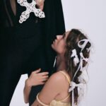Nadezhda Tolokonnikova Instagram - yin x yang 🖤🤍 with @maligoshik Photo by @marysergeevnaa Fashion @siviakosha Hair @anstasiiasilkina Producer @yan_gordienko Cat @god.of.makeup 💎: @serpenti_apparel @etclosangeles More content on our special pages 💣