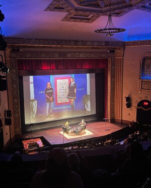 Nadezhda Tolokonnikova Instagram - MICHIGAN 🖤💒 

Pussy Riot came to Michigan Theater right after our release in 2014, and I just went back there last night with a speech and Q&A. Full house both times, 1500 people, thank you for your continuous and overwhelming support. 

Reiterated that Putin is a war criminal and we shall support Ukraine with everything we have.