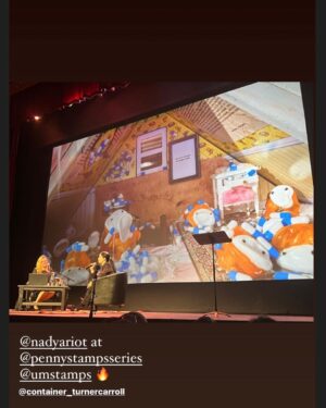 Nadezhda Tolokonnikova Instagram - MICHIGAN 🖤💒 

Pussy Riot came to Michigan Theater right after our release in 2014, and I just went back there last night with a speech and Q&A. Full house both times, 1500 people, thank you for your continuous and overwhelming support. 

Reiterated that Putin is a war criminal and we shall support Ukraine with everything we have.