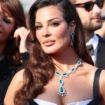 Nadine Njeim Instagram - I have always been fascinated by the glamour of the 50s era. The era of Brigitte Bardot and Sofia Loren.… You know, I love how back then, women embraced their curves, fashion was bold, yet feminine… And here we are today… Zuhair and I decided to create a custom made dress inspired by this golden Era and this magical city… Cannes… Thank you for every person who made this vision come to life… Thank you @chopard for hosting me 🤍🖤