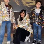 Nadine Njeim Instagram - Matchy matchy with my babies 👩‍👧‍👦 #nadinenassibnjeim #motherhood #childrenphotography