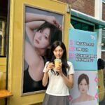 Nam Kyu-hee Instagram - 우아아아~🫶🏻 #혜영 이 커피차다아💛💛💛 #에스라인 화이팅🥰