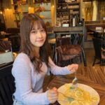 Nanase Yoshikawa Instagram - マネージャーさんとランチしました☺️ レモンのパスタ！見た目も可愛くてさっぱりしてて美味しかった😋