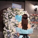 Nanase Yoshikawa Instagram - 載せたい写真たくさんあるから載せちゃおー🩵🩵🩵 ドレスは私の大好きなティファニーブルーでお願いしました🥺 オサレカンパニーさんは本当に毎回可愛いすぎる衣装でみんなを輝かせてくださるので今回も最後のわがままってことで形もざっくりしか伝えてなかったのに…もう私の理想を詰め込んだ、まさにこれ！もはやこれ以上！っていうドレスで流石でした🥹🩵 特に後ろのドレスのデザインと、髪飾りがお気に入り💕 髪型もいつもお世話になってたメイクさんがやってくれて幸せだったー！！