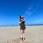 Nanase Yoshikawa Instagram - 昨日はてくてく散歩ロケでしたー！ この加工なしの青い空！最高！！ 美味しいものもたくさん食べました😊 誕生日にいい思い出作れた🫶 放送は8月4日22時〜チバテレビで放送です☺️お楽しみにー！