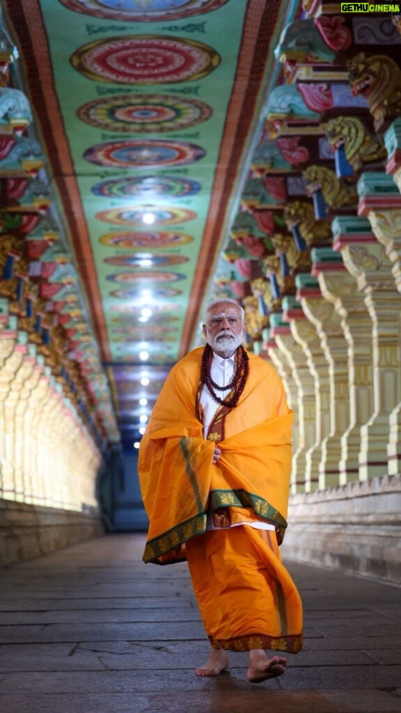 Narendra Modi Instagram - Special moments at Sri Ranganathaswamy Temple and Arulmigu Ramanathaswamy Temple will remain etched in my memory...