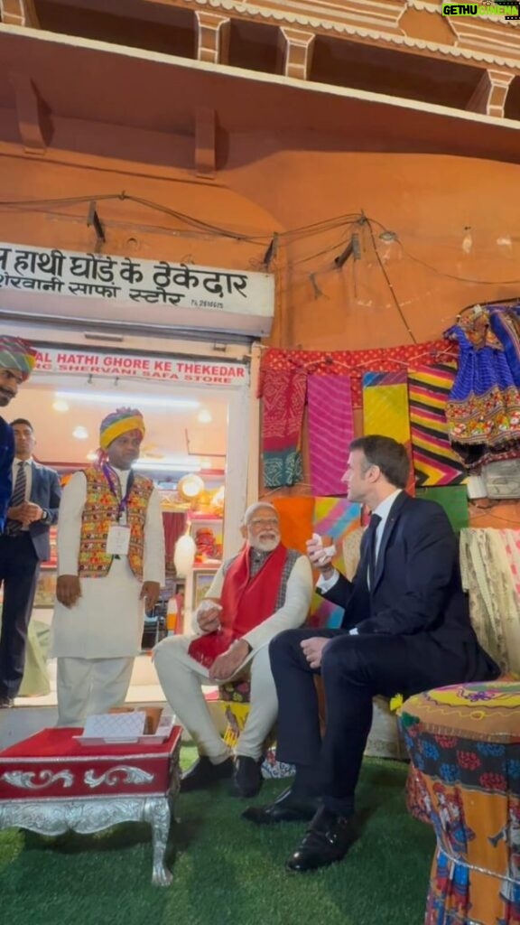 Narendra Modi Instagram - Tea with my friend President @emmanuelmacron