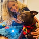Natalie Stovall Instagram - Today is #RememberMeThursday so let’s show everyone we know how beautiful pet adoption is, how incredible the bond with your rescue is and inspire change for pets in need. Join me and post your adopted pets everywhere on social media to educate and empower others to #ShineALight and adopt an orphan pet today. Show the world your awesome rescue pet, today! #BradyBelle #BostonTerrierMix