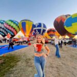 Natalie Stovall Instagram - Quite the after-show party at the Balloon Fiesta!!! Was so thrilling (and warm!🔥) when they’d all glow at the same time! 🎈💫🎈 Balloon Fiesta Park