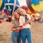 Natalie Stovall Instagram - Quite the after-show party at the Balloon Fiesta!!! Was so thrilling (and warm!🔥) when they’d all glow at the same time! 🎈💫🎈 Balloon Fiesta Park