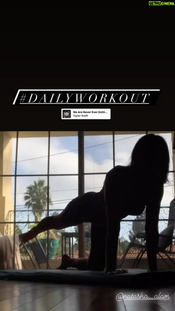 Natasha Alam Instagram - Daily workout