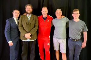 Nathan Hill Instagram - Strong way to close out the year with these legends ⭐️ We are officially half way on the 11th NHP film! 🛸
@john_robertson_1962 
@thebenbramwell 
@sam_ready_ 
@natejhill 
#natejhill #nathanhill #nhp #benbramwell #samready #johnrobertson #mafs #batg #film #11th #feature #genre #actors #groupshot #men #wolfpack #focus #kodakmoment #indyfilm #moviemaking #triplethreat #sunday #funday