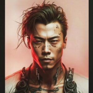 Nathaniel Ho Instagram - The Year is 2050. We live in a dystopian cyberpunk universe. This is me.

P.S. Thank you @alkiesh.art for introducing me to a whole new world.

#Cyberpunk #Midjourney