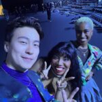 Nathaniel Ho Instagram - Thoroughly enjoyed @greedilous_official #SS2024collection at Seoul Fashion Week! Thank you @tinamirae for the invite and @greedilous for having us - it was such a fun show! It was also really nice to finally meet @reneedreamsart too! #SeoulFashionWeek #Greedilous #Greedilous_official DDP - 동대문디자인프라자