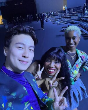 Nathaniel Ho Instagram - Thoroughly enjoyed @greedilous_official #SS2024collection at Seoul Fashion Week! Thank you @tinamirae for the invite and @greedilous for having us - it was such a fun show!

It was also really nice to finally meet @reneedreamsart too!

#SeoulFashionWeek 
#Greedilous
#Greedilous_official