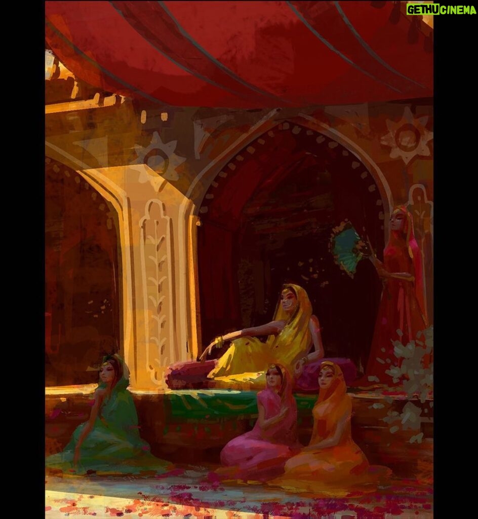 Naveen Selvanathan Instagram - Another revisit of a old painting. I liked painting overcast lighting back then :) . . . . #artistsoninstagram #instartist #illustrator #durbar ##incredibleindia #naveenselvan Los Angeles, California