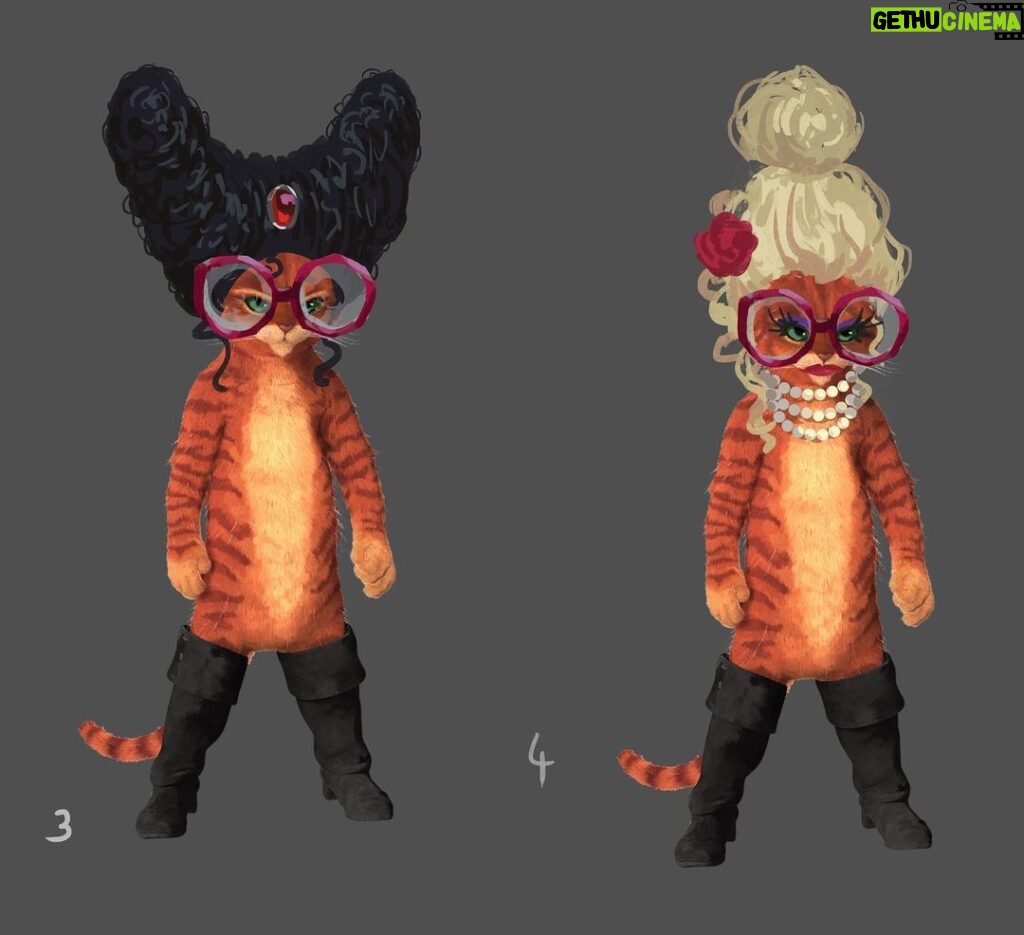 Naveen Selvanathan Instagram - In the older version of the story, Puss disguises himself with accessories and make up from Mama Luna’s closet to escape from Goldie and the bears. Here were some options. #pussinboots