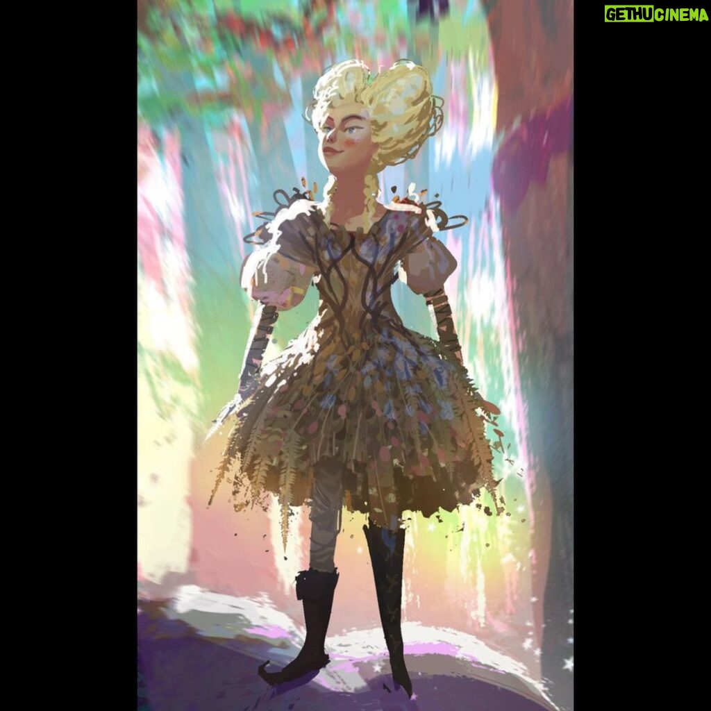 Naveen Selvanathan Instagram - Some costume explorations for Goldie. We were asked to come up with a costume that is avant grade but reflects the fact that she is from the dark forest and grew up with the bears. . . #pussinboots #pussinbootsthelastwish #goldie