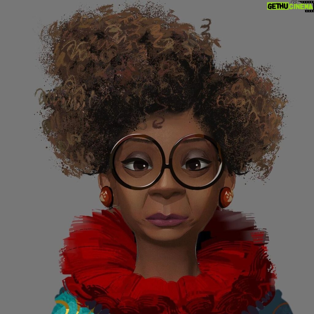 Naveen Selvanathan Instagram - Texture painting of Mama Luna, designed by @jesusalonsoiglesias and @shiyoon83. I painted countless color and pattern ideas for her to make her look eccentric, inspired by fashion icon Iris Apfel. Here are a few options of cat patterns and the version where she was younger. . . #pussinboots #pussinbootsthelastwish #catlover #catlady #crazycatlady #irisapfel