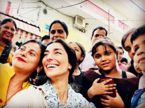 Necar Zadegan Instagram - The beautiful faces of #dehli, working on something really special here, with an amazing team #inheritancemovie #india