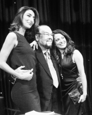 Necar Zadegan Instagram - Thanks for the memories, James. 
With James Lipton and @alannaubach , answering his famous questions on our press tour for GG♥️