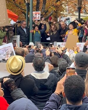 Necar Zadegan Instagram - My heart is with the Iranian people❤️

Demonstrations in 150 countries for the ppl of Iran against the human rights violations being committed by their current govnt, the death toll of kids, students, young ppl being slain right now while protesting there is countless. Hundreds of thousands of ppl marched this wknd in solidarity w/them. The lack of news coverage, it’s absolute silence is deafening. Where are u @bbc, @cnn, @washingtonpost @nytimes @msnbc
#mahsaamini
#iranprotests
#freeiran 
#femmevieliberté 
#womanlifefreedom
