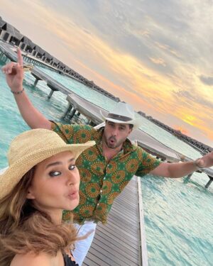 Nelly Karim Instagram - Happy Eid to everyone from this💖💖💖 magical place 💖💖💖 @anantarakihavah @travistaegypt @hishamashour1  #travista #anantarakihavah #maldive #holiday #eidmubarak #