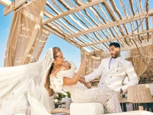 Nelly Karim Instagram - We would like to thank everyone for making this day special and unique  thanks for all the warm wishes this weddings vibes were amazin❤️❤️❤️ @thelemontreeandco @yasmine.yeya @ingie_elmor @ramyashourr @sherifmokhtar_ph @abdallahelrefaeii @krissbeautysalons