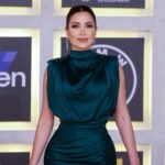 Nesreen Tafesh Instagram - افتتاح مهرجان الجونة السينمائي الدولي 🌿 سينما لأجل الإنسانية 🕊️ Elgouna international film festival opening ceremony 🌿 Cinema for humanity 🕊️ @elgounafilmfestivalofficial Dress by @paulajouayed✨ jewelry by @iramjewelry_ ✨ Make up by @makeup_ahmedshawky ✨ Hair style by @alsagheersalons @ahmedissahairdresser ✨ Shot by : @yasserelmogy ✨ El Gouna, Red Sea