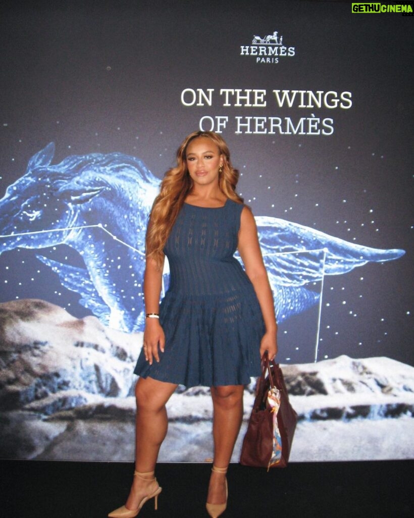 Nia Sioux Instagram - It was an honor attending the On the Wings of Hermes performance and lunch. Such a creative and beautiful experience. Thank you @hermes for having me🤍