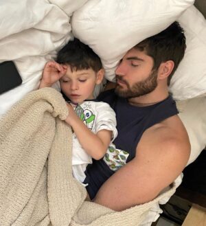 Nick Bateman Instagram - For Father’s Day I wanted to sleep in… thanks for all the early mornings bud