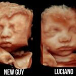 Nick Groff Instagram - First look at our new #baby #boy coming soon! 3D scan images taken around same time! Looks just like Luciano on the right! New baby on left. They could pass for twins!! @tessagroff_ ❤️
