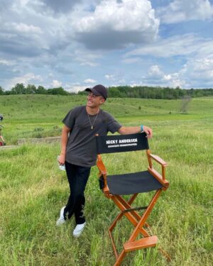 Nicky Andersen Instagram - If you had told little Nicky from a small town in Denmark that someday he would’ve his own chair on a movie set, he wouldn’t have believed you🥺❤️ #grateful #netflix @msaagency