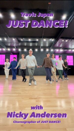 Nicky Andersen Instagram - JUST DANCE! Challenge🐯
~with Nicky Andersen ver.~

Nicky!!!! Finally we met🕺😍
Thank you for choreographing "JUST DANCE!"

@nickyandersen

#JUSTDANCE
#TravisJapan

#TJgram #WorldwideTJ
#Johnnys