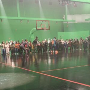 Nicole Kornet Instagram - Playing basketball like a snake is not as sexy as the big screen portrays. Myself in a mocap suit is here to prove it. #WhiteMamba
