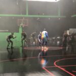 Nicole Kornet Instagram - Playing basketball like a snake is not as sexy as the big screen portrays. Myself in a mocap suit is here to prove it. #WhiteMamba Warner Bros. Studios