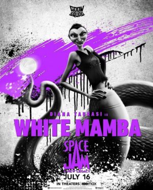 Nicole Kornet Instagram - I had the time of my life playing @dianataurasi’s character in @spacejammovie. Waking up at 5am for three months to give @kingjames the business was a true pleasure. Here’s a first look at the terrifying, yet, dare I say sexy(??) White Mamba.