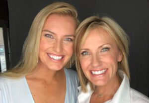 Nicole Kornet Instagram - My mom moved to LA when she was 21 to sign her first record deal after she finished touring in Japan as a backup singer and dancer for a Japanese pop star. That sentence never sounds any less crazy the more I say it. The woman has done it all. She took me to get my first official headshots when I was 8. They hang above my bed in my childhood bedroom. My second headshots are pictured here— days after I wrapped my first big movie. The apple doesn’t fall far from the tree. Thank you, momma, for leading the way, blazing the trail, and keeping this obvious love connection between you and Will Ferrell buried deep in the archives for dad to never find. #Eleven #GotIt