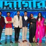 Nikhita Gandhi Instagram - Had the most fun on the sets of #Dadagiri with such talented and renouned artists! Catch us on Dadagiri on Zee Bangla! (Repeats today as well❣️) #dadagiri #zeebangla