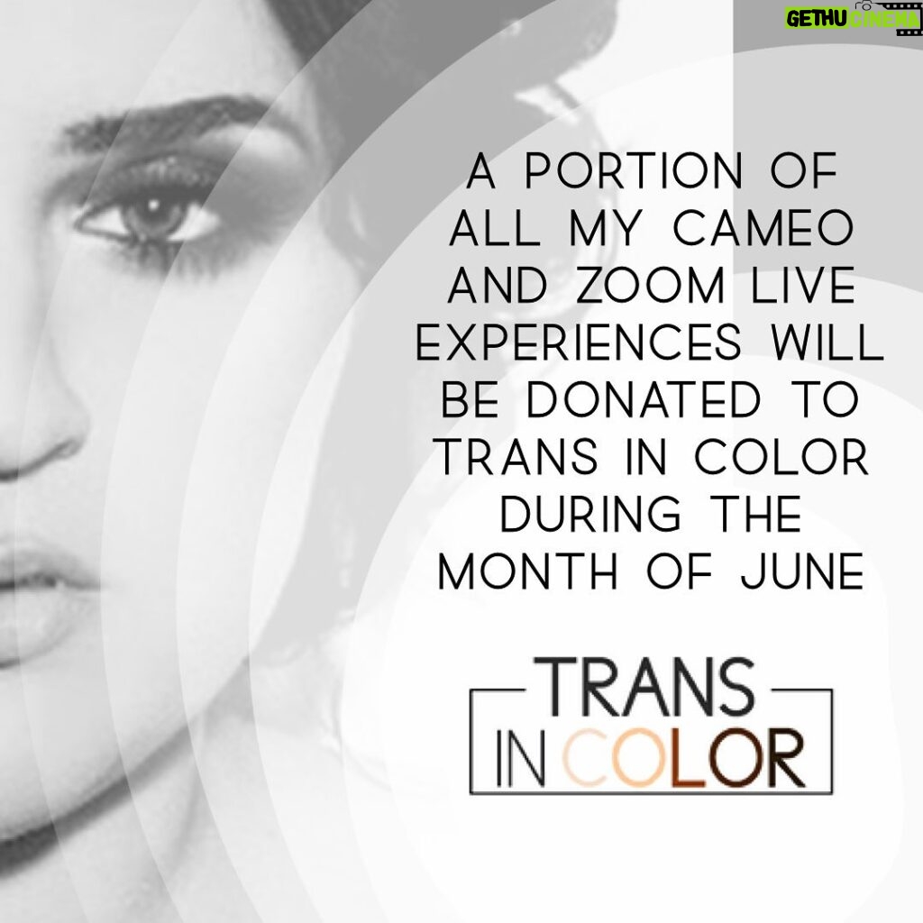 Nikki Blonsky Instagram - During the month of June, a portion of all my @cameo and Zoom Live Experiences will be donated to @trans_in_color Operation Obsidian: A Safe Housing Initiative which: • provides a safe and stable place for disenfranchised transmasculine people of color, while prioritizing BIPOC. • obtain health insurance and training through the local workforce development program This initiative is in honor of Tony McDade, a black trans man who was killed by police in Florida on May 27, 2020. #SayHisName #TonyMcDade #blacktranslivesmatter