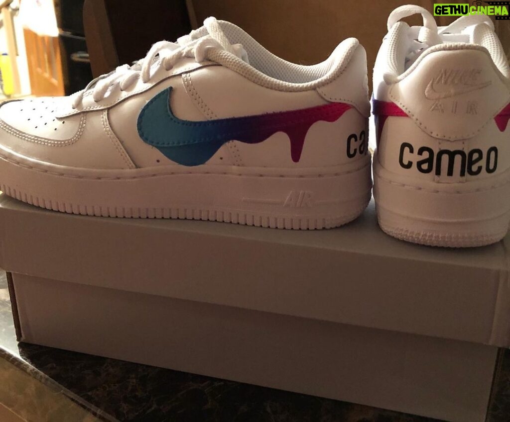 Nikki Blonsky Instagram - Absolutely in love with my new @cameo Nike Air Force 1’s! These are some sick kicks! Thanks @cameo you guys are simply the best! I’m so proud to be part of the @cameo Fameo!!! Love you all so much! Now I have some fresh sneakers to make me look extra fly in all the cameos I do! You’re more than a company you’re family!