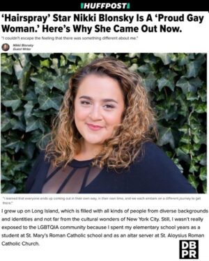 Nikki Blonsky Instagram - Thank you @huffpost for giving me this platform to share my journey and experience as a gay woman with the world. I hope my words can inspire you to live your truth whatever it may be and know you will always have support and love from myself and the community!