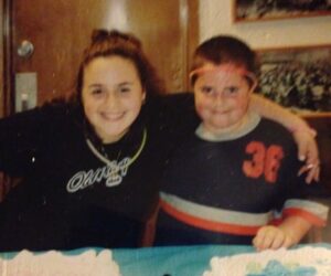 Nikki Blonsky Instagram - Today’s the Day! My Baby Brother @joeyblonsky is getting married! I remember being 6 years old waiting by the phone with Nanny and Grampy waiting to hear if I had a baby brother or sister! When they asked me what I wanted a brother or a sister i remember saying brother but not cause I didn’t wanna share my toys but because my young 6 year old heart and soul knew you would be way more than a brother to me. You have been my best friend, my confidant, my fishing buddy, my security guard, my safety and one of the greatest loves of my life. You stood by and let me go full force towards my dreams and your support never wavered! Well, Joey now it’s time to live your dream! Go Marry the girl of your dreams today and know that Mom, Dad, Gramp, Nan, Uncle Steve, Rocky and Frankie are so proud of the man you are and the beautiful human you are! I wish you and Gina a beautiful marriage and I love you both with all 4’10” of me!  Congratulations my brother and sister in law🥂💍🎂