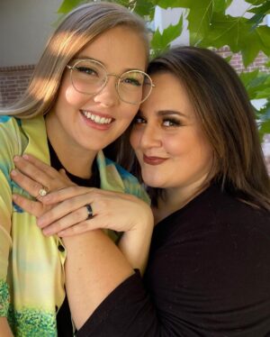Nikki Blonsky Instagram - I’ve played plenty of characters in love in my life and it has been a blessing, but the greatest blessing in life is real love, true love and I am honored to finally feel unconditional love, and a love that is pure. A while back I introduced to you all a stunning  human @theyleyjo as my girlfriend and now I have the honor, privilege and greatest joy of calling this incredible person my fiancé! I am so incredibly in love with you @theyleyjo and my love for you is endless, you mean everything to me! Here’s to FOREVER my love!!! 💍❤️