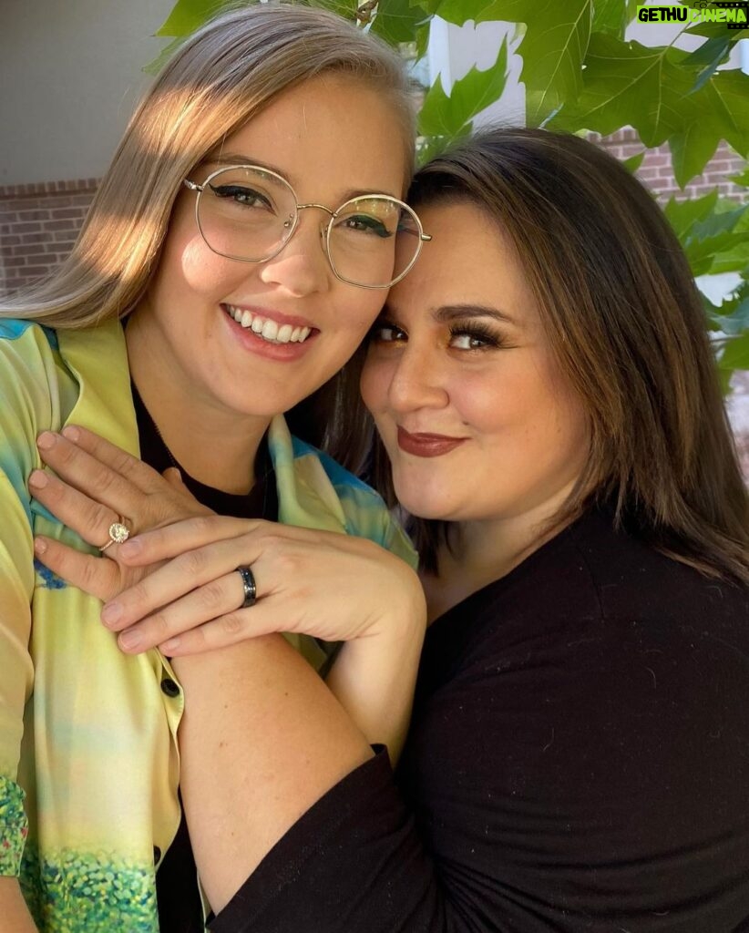 Nikki Blonsky Instagram - I’ve played plenty of characters in love in my life and it has been a blessing, but the greatest blessing in life is real love, true love and I am honored to finally feel unconditional love, and a love that is pure. A while back I introduced to you all a stunning human @theyleyjo as my girlfriend and now I have the honor, privilege and greatest joy of calling this incredible person my fiancé! I am so incredibly in love with you @theyleyjo and my love for you is endless, you mean everything to me! Here’s to FOREVER my love!!! 💍❤