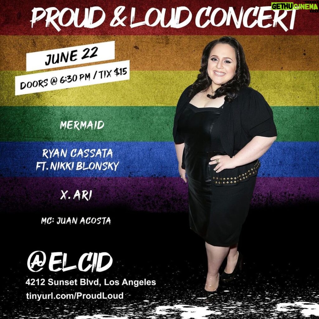 Nikki Blonsky Instagram - A huge thanks to everyone who joined us at my first LA pride show last weekend! It was so exciting to have sold out the show!! We are doing it again at El CID in Los Angeles on June 22! Can’t wait to perform with @ryancassata again! Don’t miss it!!! @queermoment Get your tickets now. Link in bio! 🏳‍🌈🏳‍🌈🏳‍🌈🏳‍🌈🏳‍🌈🏳‍🌈🏳‍🌈🏳‍🌈🏳‍🌈🏳‍🌈🏳‍🌈🏳‍🌈🏳‍🌈🏳‍🌈🏳‍🌈🏳‍🌈🏳‍🌈🏳‍🌈