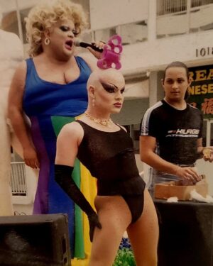 Nina Flowers Instagram - TBT, Puerto Rico Gay Pride 1998, with my Drag mother the Legendary and Iconic Alex Soto. Standing aside of me, one of my sisters at the time who was clearly hating every living cell of my existence 😆😆😆😆😆
Alex was a pioneer of the arts in Puerto Rico, and we shared many memories. Some good ones some bad ones, but we must always keep only the good ones. How I wish she would have been present, to see all the amazing things I have done💙I know she would have been very proud of me, and deep down inside I know she's been with me every step of the way. I love you Ma
#ninaflowers #djninaflowers #humblebeginnings #alexsoto #icon #legendary #PuertoRico #madeinpuertorico #rupaulsdragrace #rupaulsdragraceallstars #og #dragfamily #chosenfamily