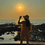 Nisha Guragain Instagram - Sunset symphony 🌄 #goasunset🌅 Goa